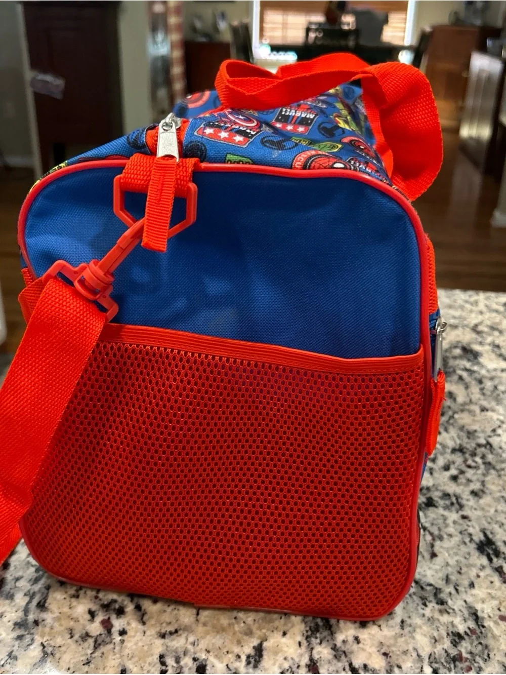 Marvel Avengers Superhero Duffle Bag - Red & Blue
